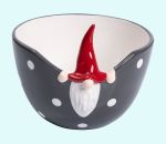 Tomte peek-a-boo bowl 6 1/2", black