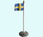 Swedish flag 11 1/2"