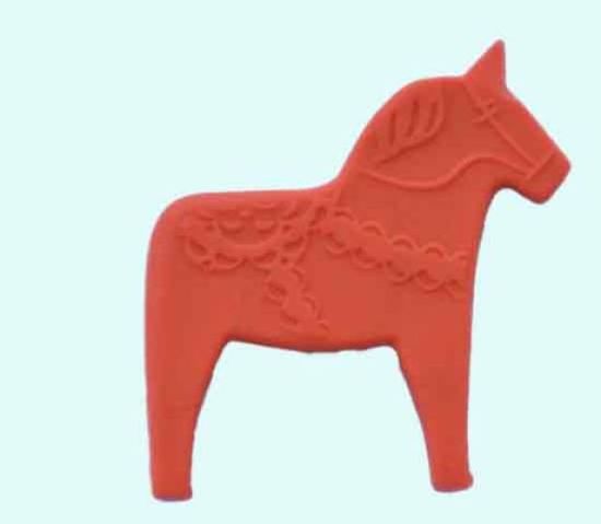 Magnet, red Dalahorse