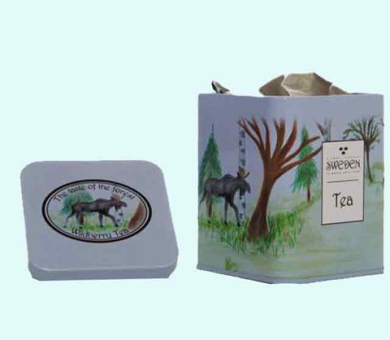 Tea tin, Moose, wildberry