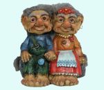 Troll couple sitting