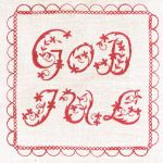 Napkin L, God Jul cream