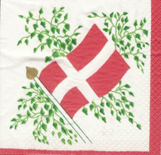 Napkin L, flag Denmark