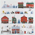 Napkin L, Scandinavian winter