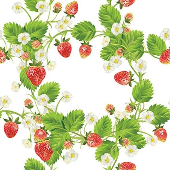 Napkin L, strawberry