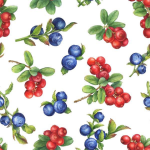 Napkin L, blueberry/lingonberry