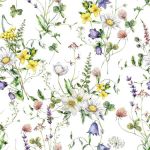 Napkin L, meadow flowers