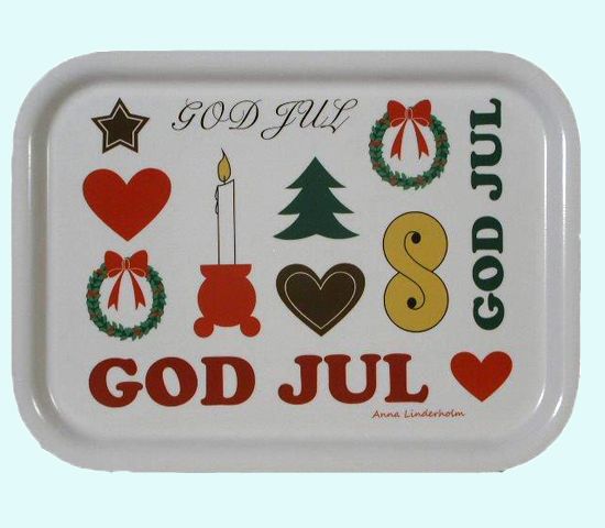 Tray S, God Jul white