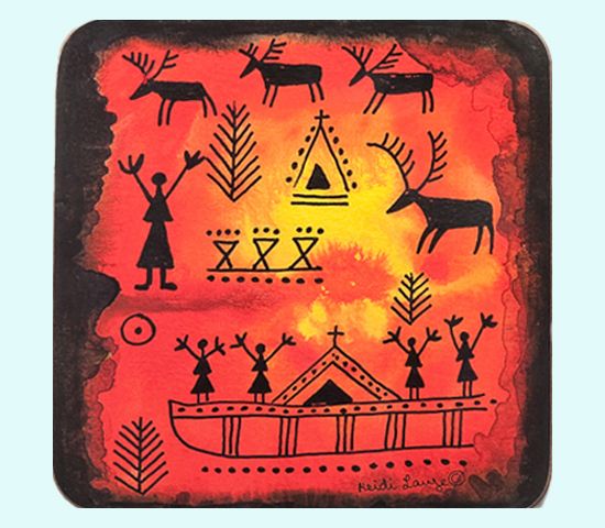 Trivet, sami art red