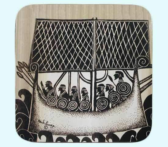 Trivet, Viking ship nat