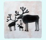 Trivet, reindeer family