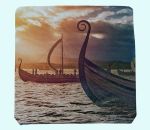 Trivet, Viking ship at sunset