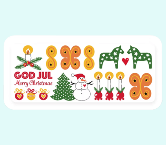 Tray 6 x 13", God Jul