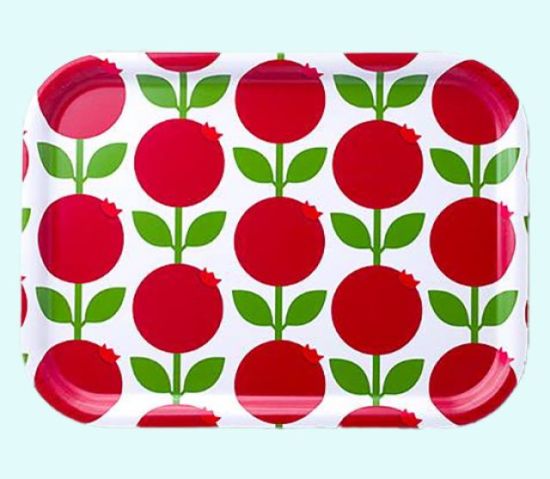 Tray 8" x 11", lingonberry