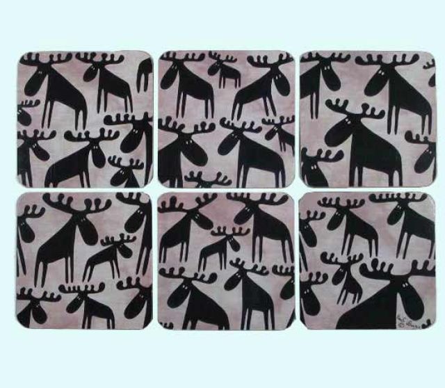 Coaster 6-pk, moose herd