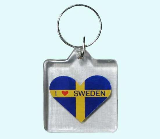 Keyring, I love Sweden