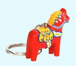 Keychain, red Dalahorse