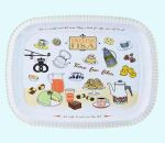 Tray 10" x 13", metal, Swedish Fika