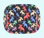 Tray S, colorful moose