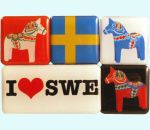 Magnet set, Dalahorse / I Love Sweden