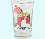 Shot glass, Dalahorse Sweden