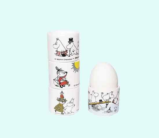 Moomin egg cups, M. family color, set of 4