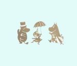 Moomin family magnets, set of 3