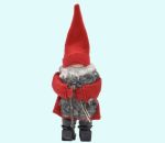 Tomte w/staff, red