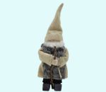 Tomte w/staff, white