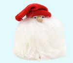 Tomte furball w/ eyes & red hat