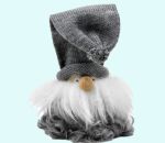 Tomte w/ fur, eyes & grey hat