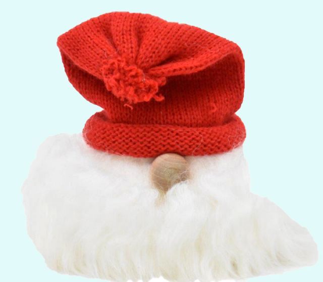 Tomte w/ beard, nose & red hat