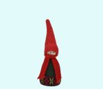 Tomte w/ scarf & ribbon S, green