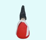 Tomte body w/scarf & felt hat L, red/grey