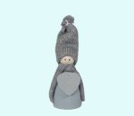 Tomte w/ heart, grey