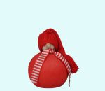 Tomte w/ scarf L, red