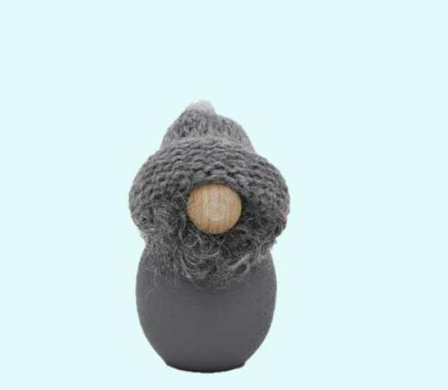 Tomte mini, grey w/ grey hat