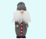 Tomte w/ heart ribbon, grey