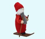 Tomte skier w/ scarf, red