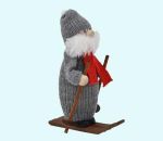 Tomte skier w/ scarf, grey