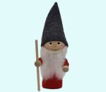 Tomte w/ walking stick