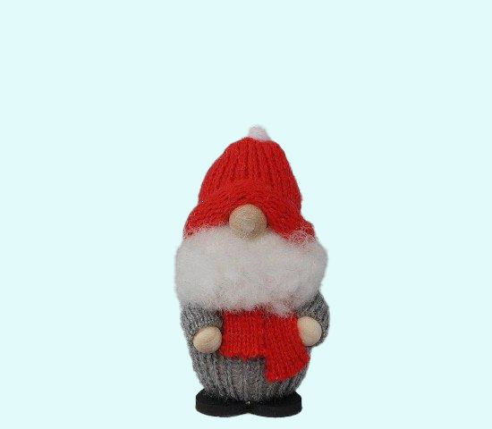 Tomte chubby w/nose mini, red / grey