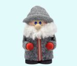 Tomte w/ coat, grey w/ grey hat