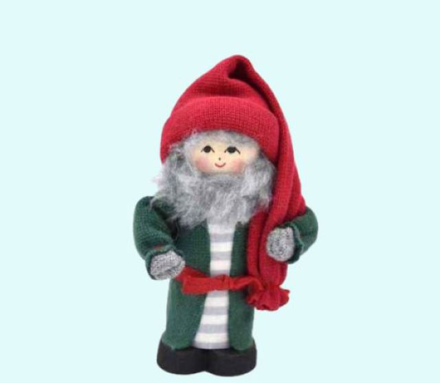 Tomte w /green / white shirt S