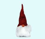 Tomte w/ beard & red hat, 8", wool