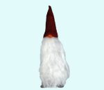 Tomte w/ long beard & red hat, 16", wool