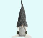 Tomte girl Alice with braids & grey hat, 10"