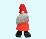 Tomte w/ reindeer beard standing L, red