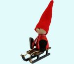 Tomte on sled S, red