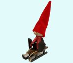 Tomte on sled S, black/red